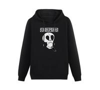 LNGXN Men's Long Sleeve Subhumans Culture Shock Hoody Sweatershirt Black 3XL
