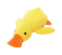 LNHAS Durable Dog Chew Toy with Quack Sound - Anxiety Relief Rubber Duck for Anxious Pets, Interactive Squeaker Toy Stress Relief During Thunderstorms(M)