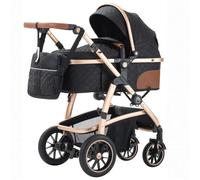 Lnhcrbs 3 in 1 Baby Stroller,This Travel Stroller Features an Adjustable Handle Height, Compact Stroller Also Comes with an Anti-Mosquito Net and an Exclusive Mommy Bag for Ages 0-4