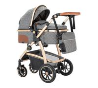 Lnhcrbs 3 in 1 Baby Stroller,This Travel Stroller Features an Adjustable Handle Height, Compact Stroller Also Comes with an Anti-Mosquito Net and an Exclusive Mommy Bag for Ages 0-4