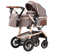 Lnhcrbs 3 in 1 Baby Stroller,This Travel Stroller Features an Adjustable Handle Height, Compact Stroller Also Comes with an Anti-Mosquito Net and an Exclusive Mommy Bag for Ages 0-4