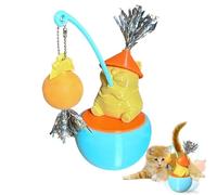 Lnhgh Cat Interactive Toy | Cute 360 Degree Rotation Interactive Cat Teaser,Pet Supplies Pet Games Accessory Hunting Simulation Exercise Scratching Boredom Relief Mental Stimulation for Outdoor