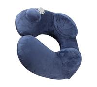 Lnhgh Inflatable Pillow for Airplane Travel - Blow up Offices Napping Pillow - Portable Plane Headrest with Storage Pouch for Train Car Camping Backpacking Long Flights Napping