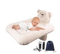 Lnhgh Inflatable Toddler Travel Bed, Inflatable Travel Bed for Back Seat, Reusable Inflatable Car Bed Camping Mattress for Airplane and Train Seats, Hiking and Sofa