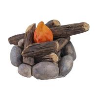 Lnhgh Miniature Campfire Resin, Fire Model Ornament Bonfire Model Resin Fire Model Handicraft, Miniatures Fire Bonfire Scene Flame Resin, Pretend Toy Bonfire