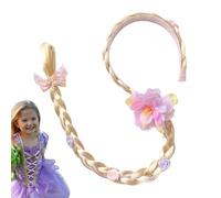 Lnhgh Princess Headbands for Girl,Princess Dress up Wigs - Colorful Long Styling Soft Skin Friendly Realistic Cosplay Toys for Kids Toddler