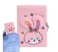 Lnhgh Private Notebook,Secret Lockable Diary with Lock | Lockable Plush Bunny Journal Notebook Set, Rabbit Diary for Kids Girls, Children's