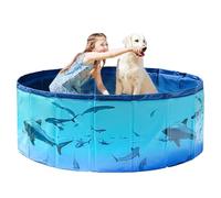 Lnhgh Swimming Pool for Kids | Doggy Pool Foldable Bathing Tub - Portable Swimming Accessories Kiddie Wading Bathing Tub for Puppy Kids Toddler Summer Backyard Beach Water Activities