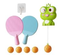 Lnhgh Table Tennis Trainer for Kids | Door Pong Ball Practice Game with Racket and Balls - Portable Table Tennis Trainer for Adults Children Exercise Workout Practice Indoor Outdoor