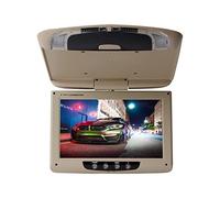 LNHHG Headrest Monitor for Cars Back Seat 11 Inch Car Roof Monitor LCD Flip Down Screen Overhead Multimedia Video Ceiling Roof Mount Display Rear Entertainment System(11 inch Beige)