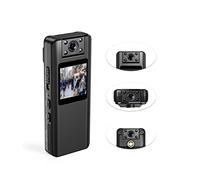LNHHG Mini Body Camera with Video A22 Mini Digital Camera 1080P HD Screen Portable Magnetic Night Vision Small Camcorder Bodycamera Outdoor Sports Camara(Camera 64GB)