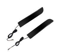 LNHYGTFR Compatible With Mitsubishi For Lancer For Evolution X 2008-2017 For Outlander 2011 2012 Car Rear Bumper Reflector Dynamic Turn Signal Lights Bumper Reflector Cover(Black Lens)