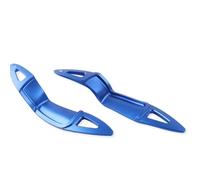 LNHYGTFR Paddle Shifter Extensions Compatible with Mini for Cooper R55 for Clubman 2007 2008 2009 2010 2011 2012 2013 2014 2015 2Pcs Interior Steering Wheel Paddle Shifter Extend(Blue)