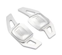 LNHYGTFR Paddle Shifter Extensions Compatible with VW for Tiguan 2019 2020 2021 2022 2023 2024 2Pcs Automotive Steering Wheel Shift Paddle Sturdy Aluminum Alloy(Silver)