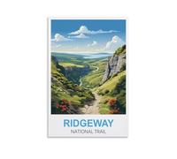 LNHZGNJNH Ridgeway National Trail Vintage Travel Posters 08x12inch(20x30cm) Canvas Wall Art Wall Print Painting Decor Living Room Bedroom Decor