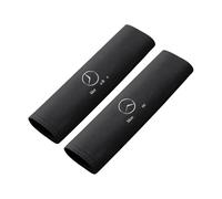 LNHZX 2Pcs Car Seat Belt Cover for Mercedes-Benz A-Class/E-Class/C-Class/B-Class/V-Class/GLA/GLB/GLC Shoulder Protector Cover Car Seat Belt Shoulder Pads Emblem Interior Accessories,Black