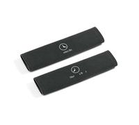LNHZX 2Pcs Car Seat Belt Cover for Mercedes-Benz C260L/C-Class/E-Class/A-Class/GL-Class/E300L Shoulder Protector Cover Car Seat Belt Shoulder Pads Emblem Interior Accessories,Black-21.5cm