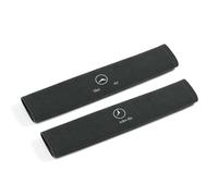 LNHZX 2Pcs Car Seat Belt Cover for Mercedes-Benz C260L/C-Class/E-Class/A-Class/GL-Class/E300L Shoulder Protector Cover Car Seat Belt Shoulder Pads Emblem Interior Accessories,Black-31.5cm