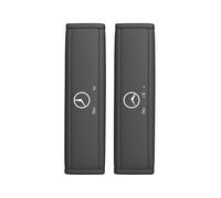 LNHZX 2Pcs Car Seat Belt Cover for Mercedes-Benz E-Class/E300L/GLC260L/A-Class/B-Class/S-Class Shoulder Protector Cover Car Seat Belt Shoulder Pads Emblem Interior Accessories,Black