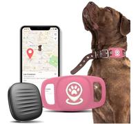 Lnicez Dog Tracker, Pet Tracker with Dog Collar Tracker Holder, Dog Tracker with No Monthly Fees for Location Tracking, Work with Find My((iOS Only), Not GPS Tracker