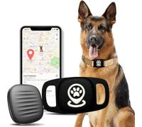 Lnicez Dog Tracker, Pet Tracker with Dog Collar Tracker Holder, Dog Tracker with No Monthly Fees for Location Tracking, Work with Find My Only iOS, No GPS
