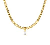 LNIEER 18K Gold Filled Vintage Choker Necklace Women Choker Necklace Waterproof Gold Gift for Women Necklace Jewelry Anti Tarnish Gemstone Zircon Necklace, Brass, Zircon