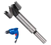 LNJBABAO 30mm Forstner Drill Bit Forstner Bit Wood Drill Bits for Holes Hinge Cutter for Woodworking (Ø6mm, length 95mm, Round Shank) (30mm)