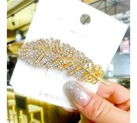 LNKUGN Hair clips Feather Accessories Jewelry Gold Silver Color Metal Big Clips for Women Wedding Headwear Girls Hairpins