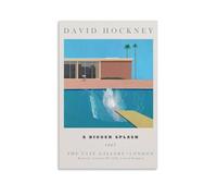 LNLEXTAR David Hockney A Bigger Splash Art Poster Decorative Painting Canvas Wall Art Living Room Poster Bedroom Painting Wall Art Picture Print Modern Family Room Decor 08 x 12 inches (20 x 30 cm)