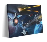LNLEXTAR Enterprise Vs Reliant Poster Decorative Painting Canvas Wall Art Living Room Poster Bedroom Painting Wall Art Picture Print Modern Family Room Decor 16 x 24 Inches (40 x 60 cm)
