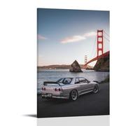 LNLEXTAR JDM Car Poster Skyline GTR-car R32 Poster Decorative Painting Canvas Wall Art Living Room Poster Bedroom Painting, Wall Art Picture Print Modern Family Room Decor 12 x 18 Inches (30 x 45 cm)