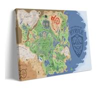 LNLEXTAR Map of Hyrule Zelda Poster Decorative Painting Canvas Wall Art Living Room Poster Bedroom Painting Wall Art Picture Print Modern Family Room Decor 24 x 36 inches (60 x 90 cm)