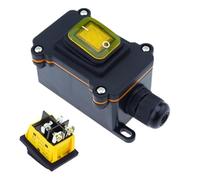 Lnline Power Cord 110V-220V 12V-24V Marine Rocker Switch On Off Waterproof IP67 Junction Box 30A High Current Connetor Outdoor(Yellow,110-240V)