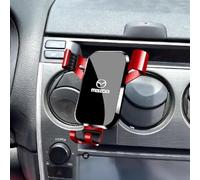 LNLMY Car Phone Holder for Mazda3 Axela 2014-2019, Air Vent 360 Degree Rotatable Dashboard Accessory Phone Holder One Button Release for smartphone,red