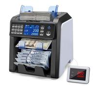 Lnlscle Coin Counter, Professional Coin Sorters with Magnetic & Ultraviolet & Infrared & Variable Ink Detection, Large Capacity Change Counter Machine for Retail Mall, Vending Machine