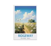 LNMNJESG Ridgeway National Trail Vintage Travel Posters 08x12inch(20x30cm) Canvas Painting Wall Art, Wall Decor Pictures Prints for Living Room Bedroom