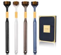 Lnncdsc 4-Piece Set of 3-Sided toothbrushes Adults, Extra Soft toothbrushes for Adults, Medium Toothbrush for Comprehensive Care of Teeth and Gums.