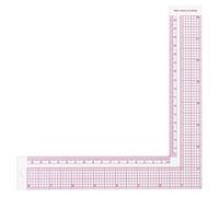Lnngub 1 Piece L Square Rulers Right Angle Ruler 90 Degree Clear Sewing Ruler 8.5 Inch Plastic Square Framing Measuring Tool Fabric Sewing Measuring Supplies for Pattern Making