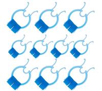 Lnngub 10 Pcs Nose Bleed Stopper,Nose Stop Clips Swimming Nose Clip Nose Bleed Clips Plastic Foam Nose Clips for Nosebleeds,Swimming,Breathing Emergency or Accident (Blue)