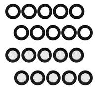 Lnngub 20-Piece Mesh Seal Ring & Flat Hose Washer Set 3/4" for Garden and Connecting Filter