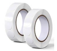 Lnngub 2000 Pcs Circle Sticker Labels 0.5 Inch Round Sticker Labels White Dot Stickers Writable Circle Dot Stickers for Classroom Office Home