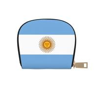LNNIUK Argentine flag print Wallet Credit Cards Holder Business Card Case for Men Women Compact Size for Adults, White, One Size