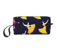 LNNIUK Ballroom Dance Small Pattern print Travel Toiletry Case Pouch Makeup Bag Travel Cosmetic Bags,Cosmetic Makeup Bags with Zipper