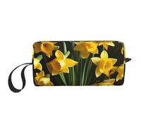LNNIUK Bouquet of Daffodil print Travel Toiletry Case Pouch Makeup Bag Travel Cosmetic Bags,Cosmetic Makeup Bags with Zipper