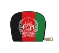 LNNIUK Flag of Afghanistan print Wallet Credit Cards Holder Business Card Case for Men Women Compact Size for Adults, White, One Size