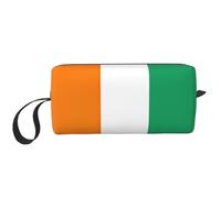 LNNIUK Flag of Cote d'Ivoire print Travel Toiletry Case Pouch Makeup Bag Travel Cosmetic Bags,Cosmetic Makeup Bags with Zipper