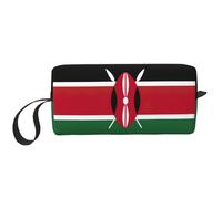 LNNIUK Flag of Kenya print Travel Toiletry Case Pouch Makeup Bag Travel Cosmetic Bags,Cosmetic Makeup Bags with Zipper