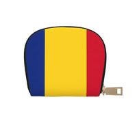 LNNIUK Flag of Romania print Wallet Credit Cards Holder Business Card Case for Men Women Compact Size for Adults, White, One Size