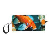 LNNIUK HD Japanese Koi Fish print Travel Toiletry Case Pouch Makeup Bag Travel Cosmetic Bags,Cosmetic Makeup Bags with Zipper