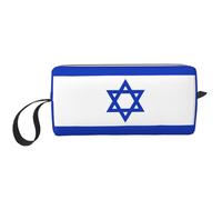 LNNIUK Israeli flag print Travel Toiletry Case Pouch Makeup Bag Travel Cosmetic Bags,Cosmetic Makeup Bags with Zipper